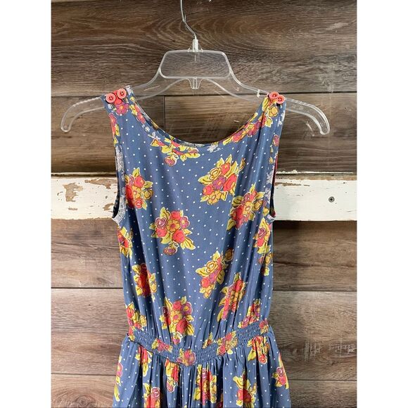 NWT Matilda Jane 435 Girls Rose Polka Dot Top of the Class Tier Dress Sz 12 Blue - Picture 4 of 10